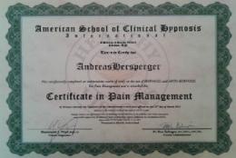 Certificate in Pain Managment - Schmerztherapie
